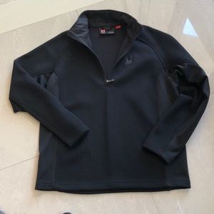 Men’s large Spider 1/4 zip black never worn